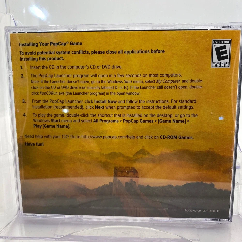 Mahjong Escape Ancient China PopCap Games SpinTop‎ PC CD-ROM 2006 MJC10-00798